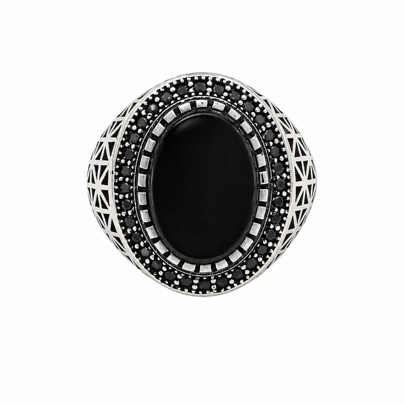 925 silver black onyx halo statement ring 925 silver black onyx halo statement ring