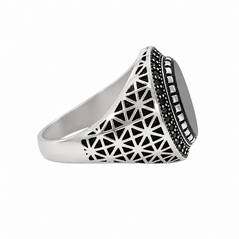 925 silver black onyx halo statement ring 925 silver black onyx halo statement ring