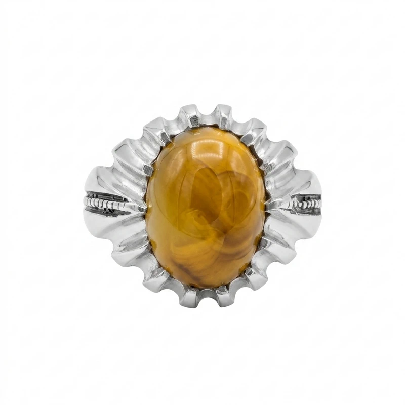 925 silver golden amber vintage statement ring 925 silver golden amber vintage statement ring