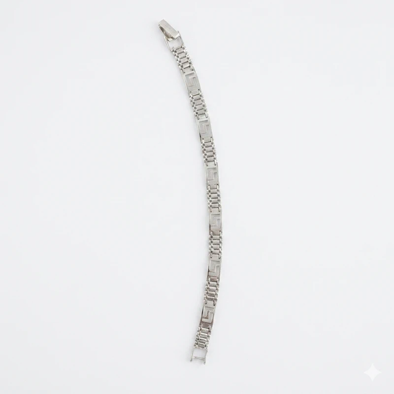925 silver greek key link bracelet 925 silver greek key link bracelet