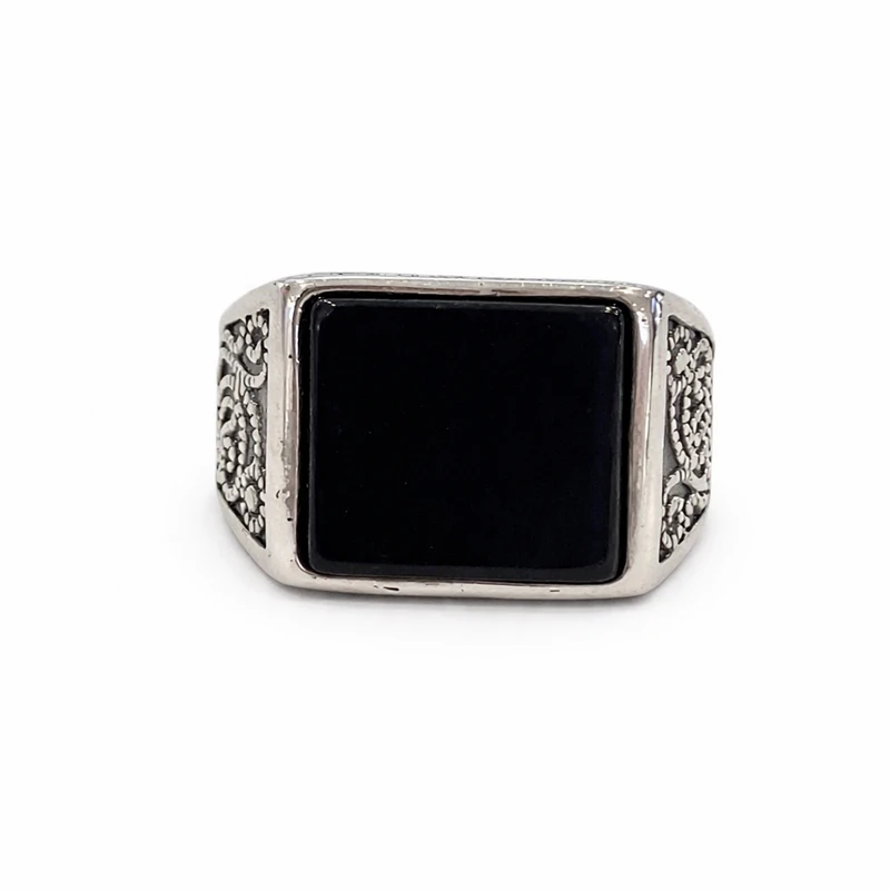 925 silver black onyx square signet ring 925 silver black onyx square signet ring