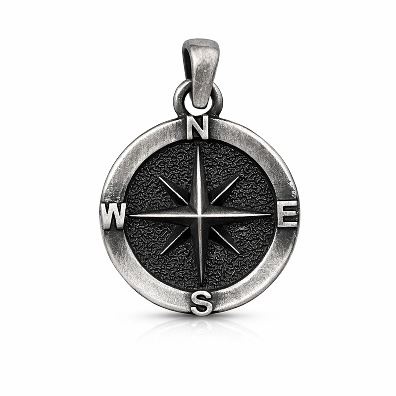925 silver compass pendant charm 925 silver compass pendant charm