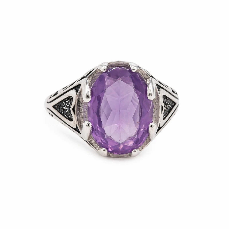 925 silver purple amethyst statement ring 925 silver purple amethyst statement ring