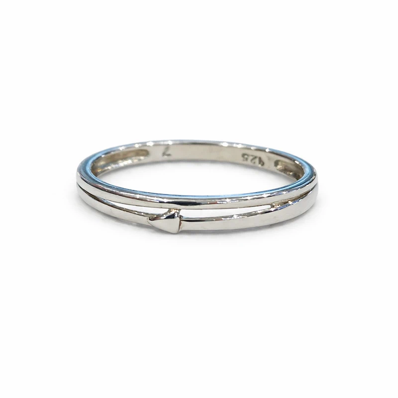 925 silver minimal arrow band ring 925 silver minimal arrow band ring