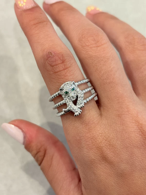 925 sterling silver panther wrap ring 925 sterling silver panther wrap ring