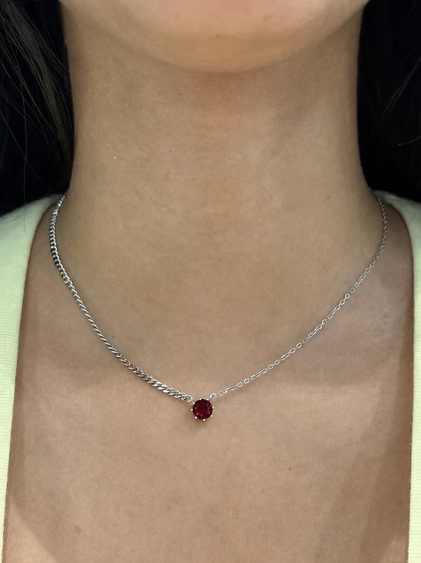 925 silver zircon pendant necklace 925 silver zircon pendant necklace