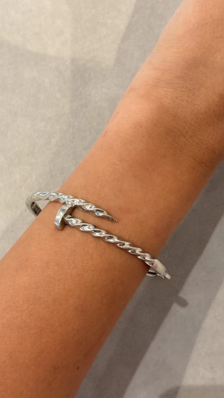 925 silver twisted nail bracelet 925 silver twisted nail bracelet