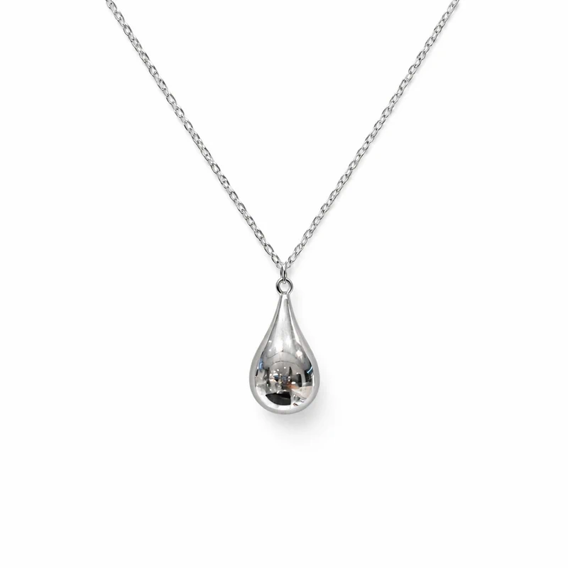 925 silver minimal teardrop necklace 925 silver minimal teardrop necklace