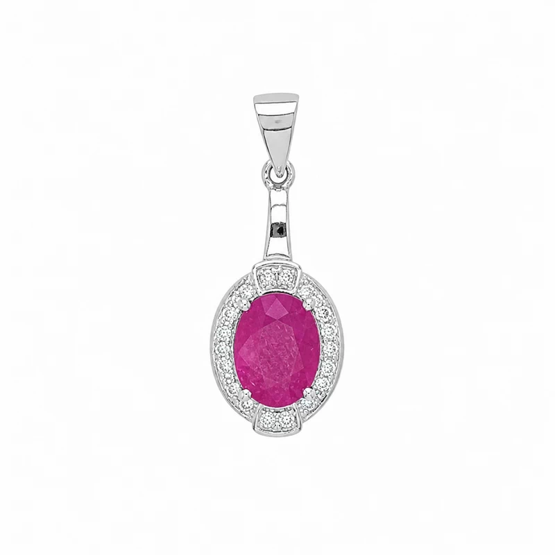 925 silver natural ruby pendant 925 silver natural ruby pendant
