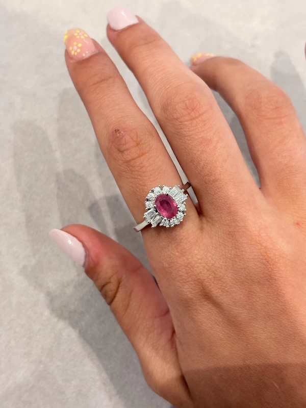 925 silver ruby floral halo ring 925 silver ruby floral halo ring