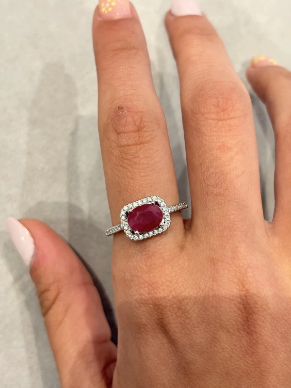 925 silver ruby cushion halo ring 925 silver ruby cushion halo ring