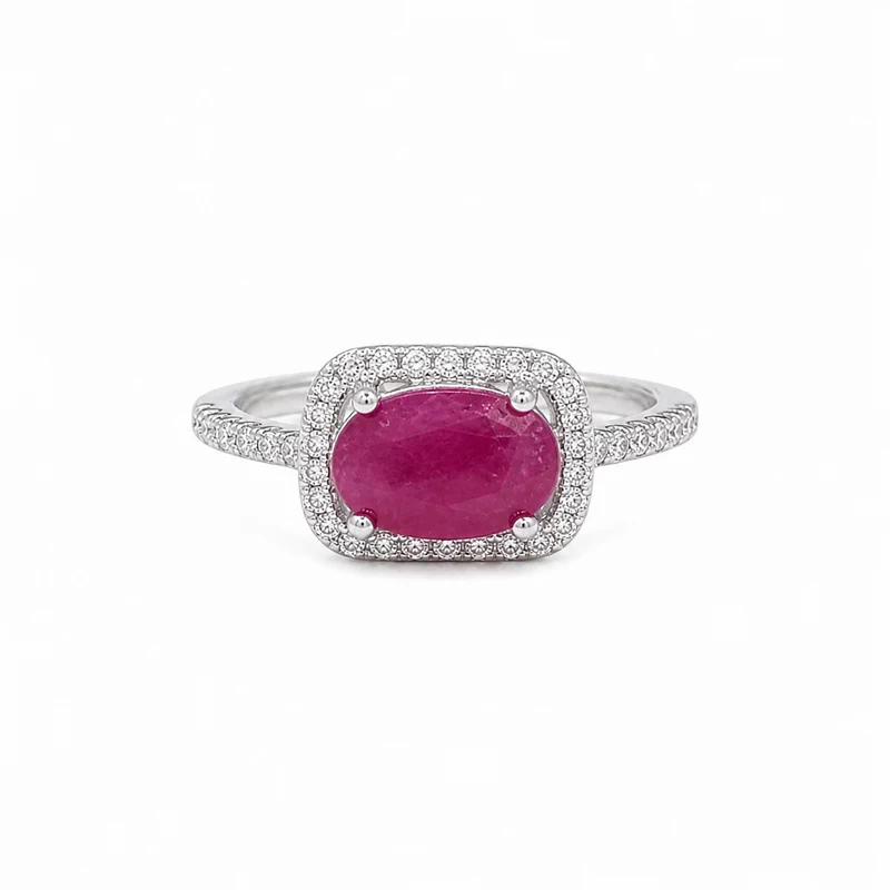 925 silver ruby cushion halo ring 925 silver ruby cushion halo ring