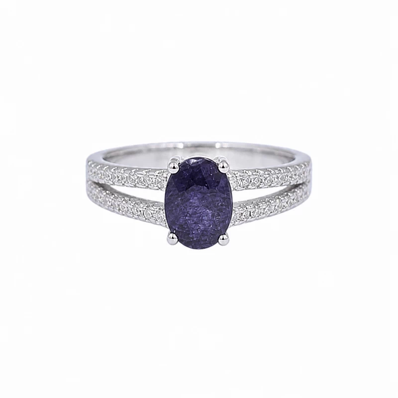 925 silver sapphire split band ring 925 silver sapphire split band ring