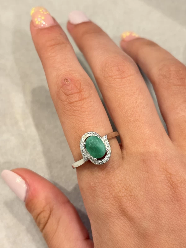 925 silver emerald swirl halo ring 925 silver emerald swirl halo ring