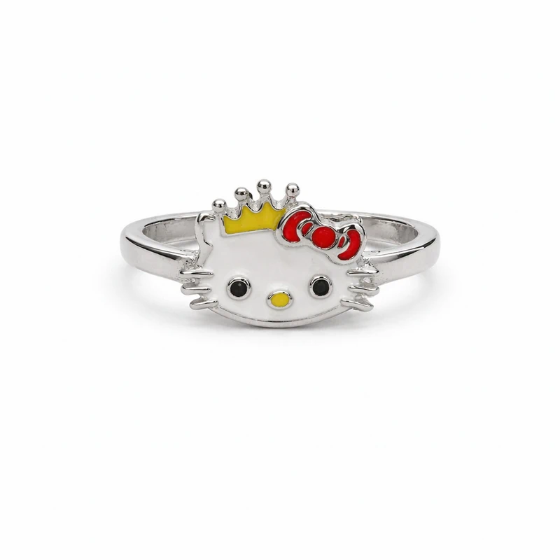 925 silver kitty enamel ring 925 silver kitty enamel ring