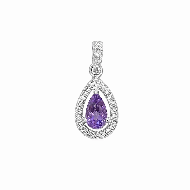 925 silver amethyst gemstone teardrop pendant 925 silver amethyst gemstone teardrop pendant