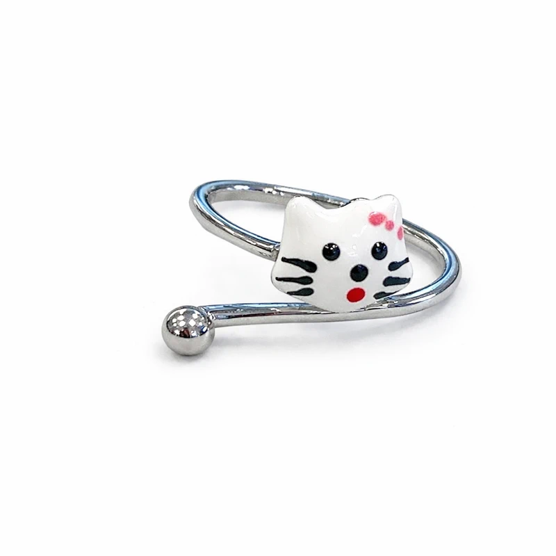 925 silver cute kitty adjustable ring 925 silver cute kitty adjustable ring