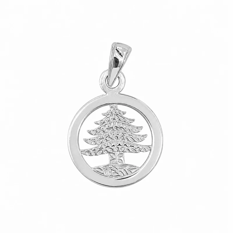 925 silver cedar tree pendant 925 silver cedar tree pendant