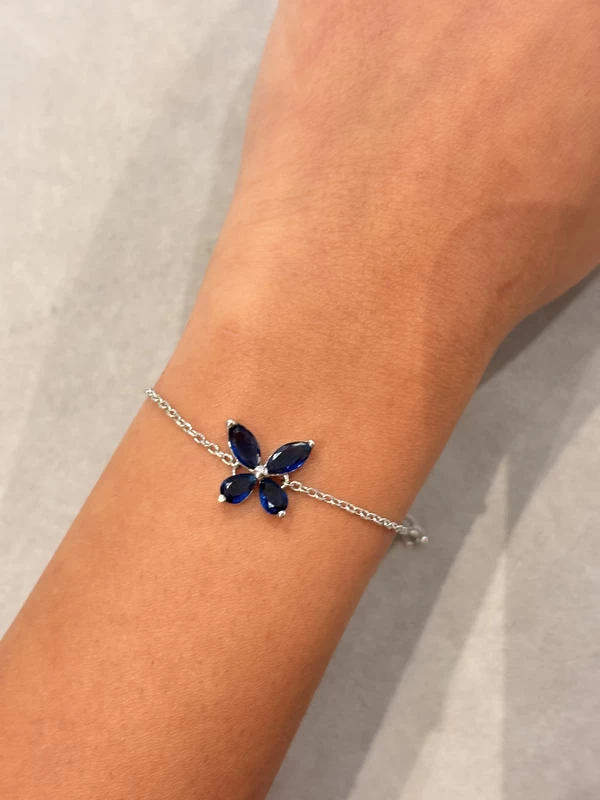 925 silver midnight butterfly bracelet 925 silver midnight butterfly bracelet