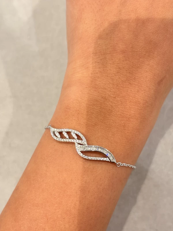 925 silver infinity wave zircon bracelet 925 silver infinity wave zircon bracelet