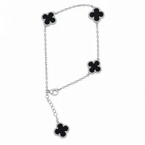 925 silver clover bracelet