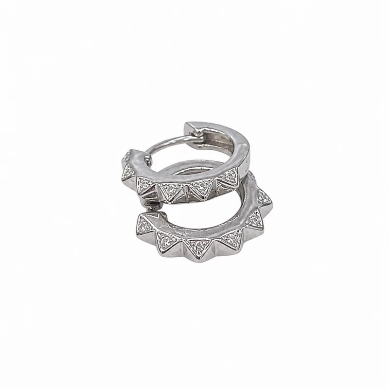 925 silver geometric huggie earrings 925 silver geometric huggie earrings