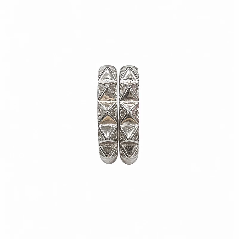 925 silver geometric huggie earrings 925 silver geometric huggie earrings