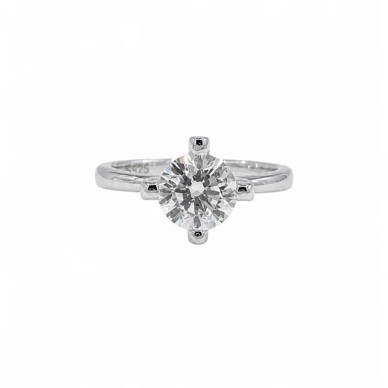 925 silver classic zircon ring 925 silver classic zircon ring