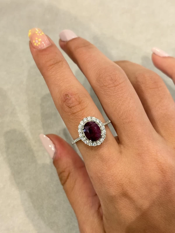 925 silver ruby halo ring 925 silver ruby halo ring