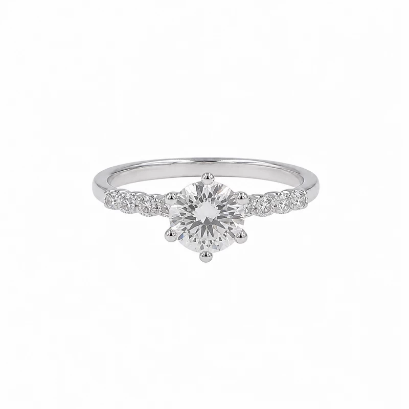 925 silver classic zircon ring 925 silver classic zircon ring