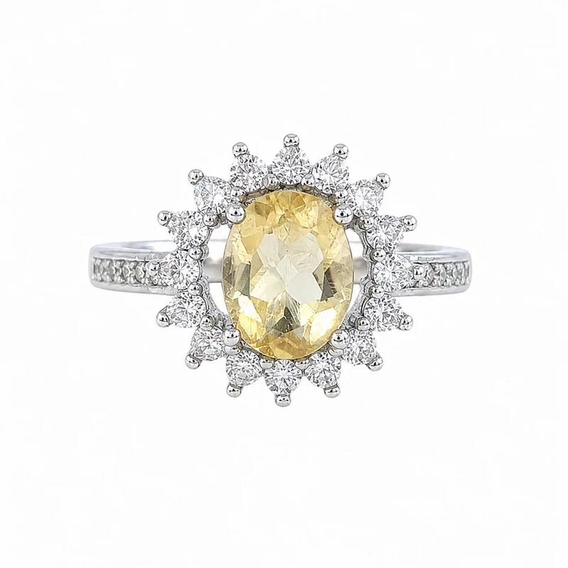 925 silver citrine halo ring 925 silver citrine halo ring