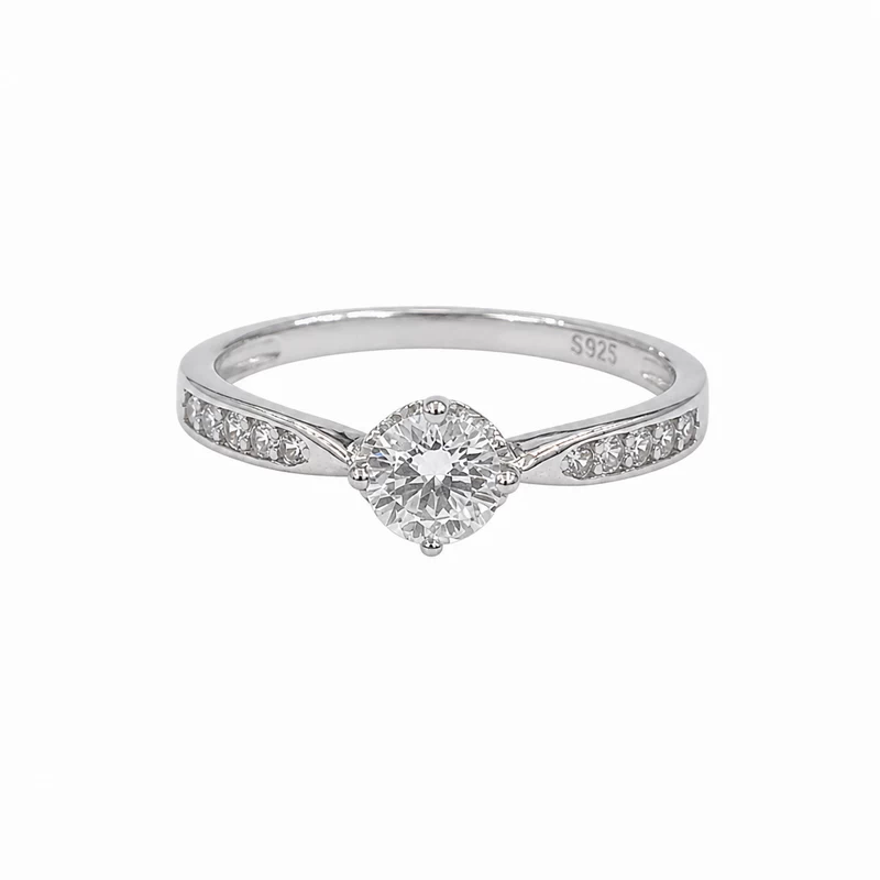 925 silver classic zircon ring 925 silver classic zircon ring