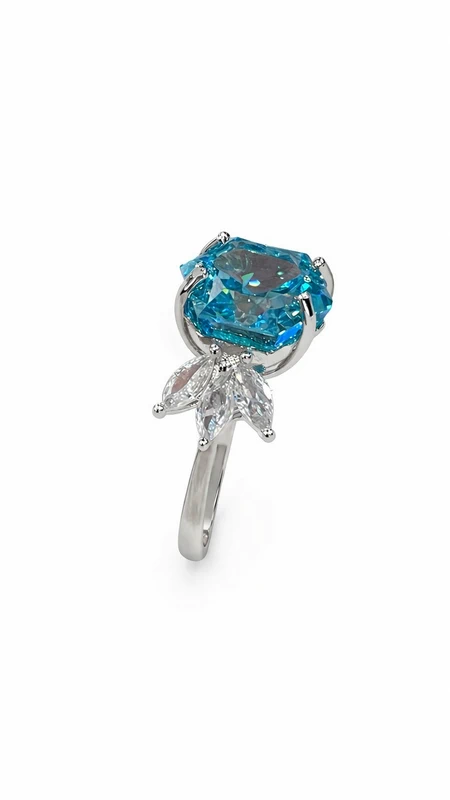 925 silver radiant cut yellow zircon halo ring 925 silver radiant cut yellow zircon halo ring