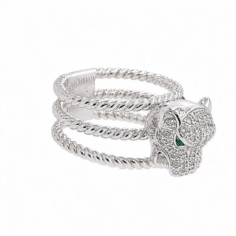 925 silver panther triple band ring 925 silver panther triple band ring