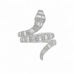 925 silver serpent wrap ring