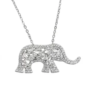 925 silver elephant necklace