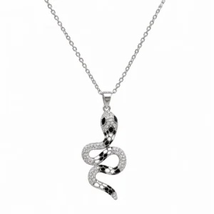 925 silver snake necklace