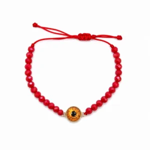 customized iris crystal beaded bracelet